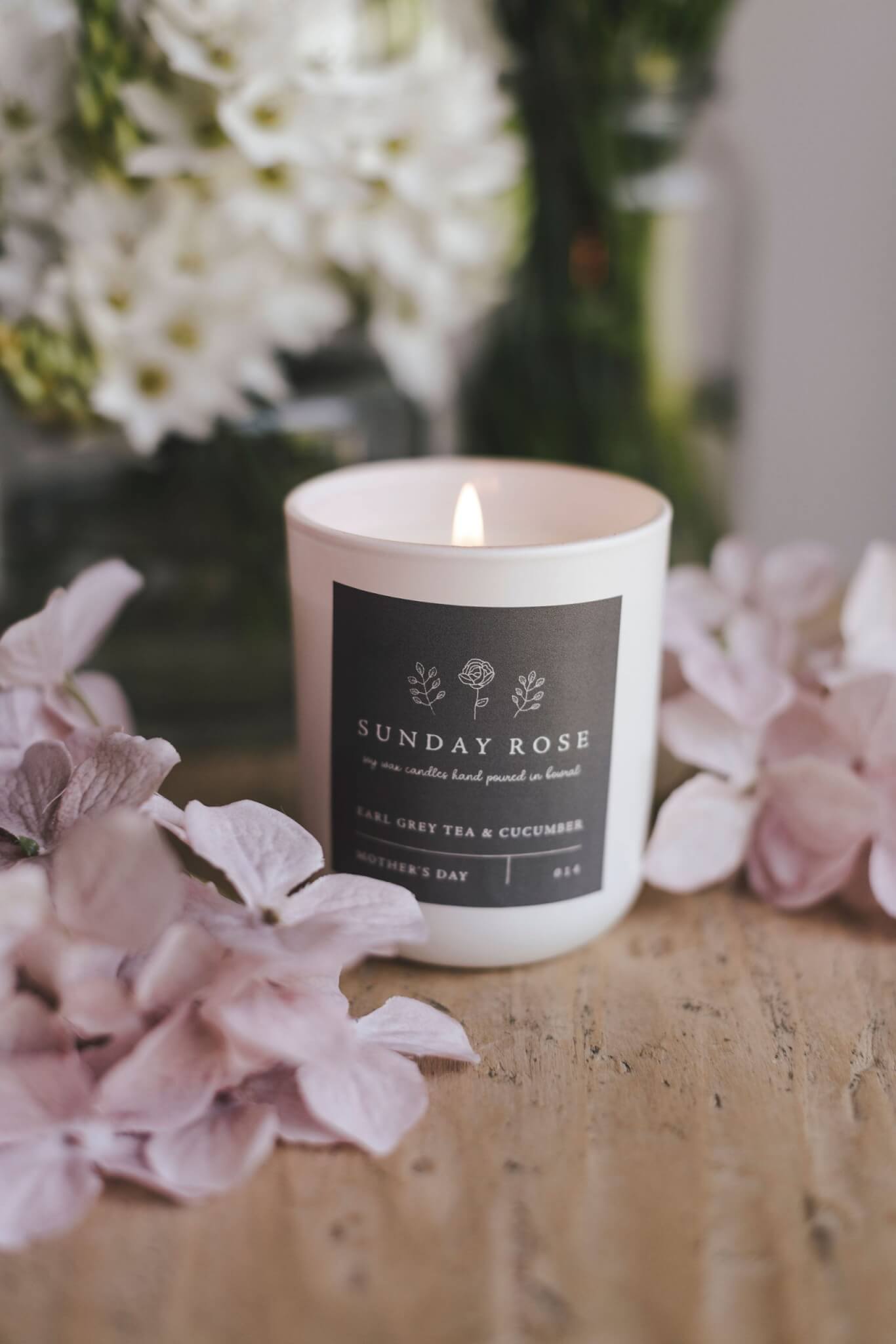 Mothers Day Earl Grey Candles Sunday Rose and Co