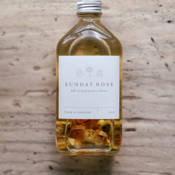 Teak and Orange Bath Oil
