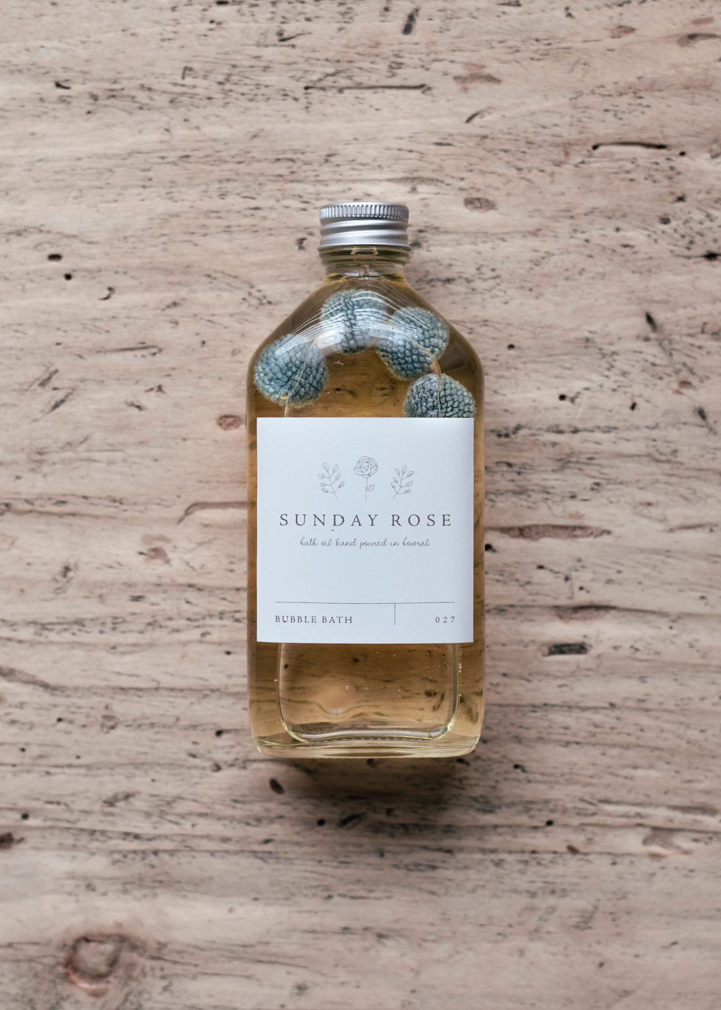 Bubble Bath Oil Sunday Rose and Co